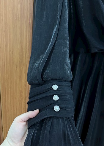 Siyah uzun abiye - Görsel 3