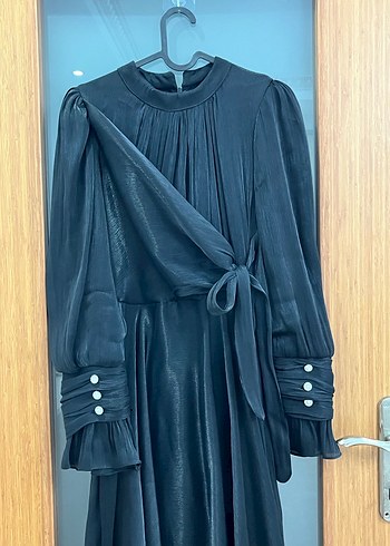 Siyah uzun abiye - Görsel 4