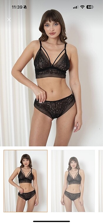 Dantel Bralet Takımı