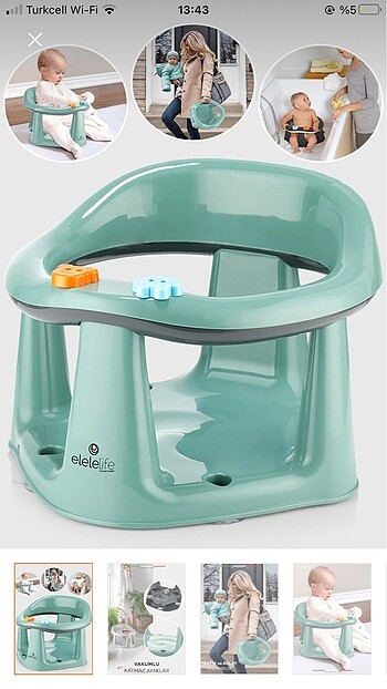 Elele life vakumlu bebek mama banyo oturağı