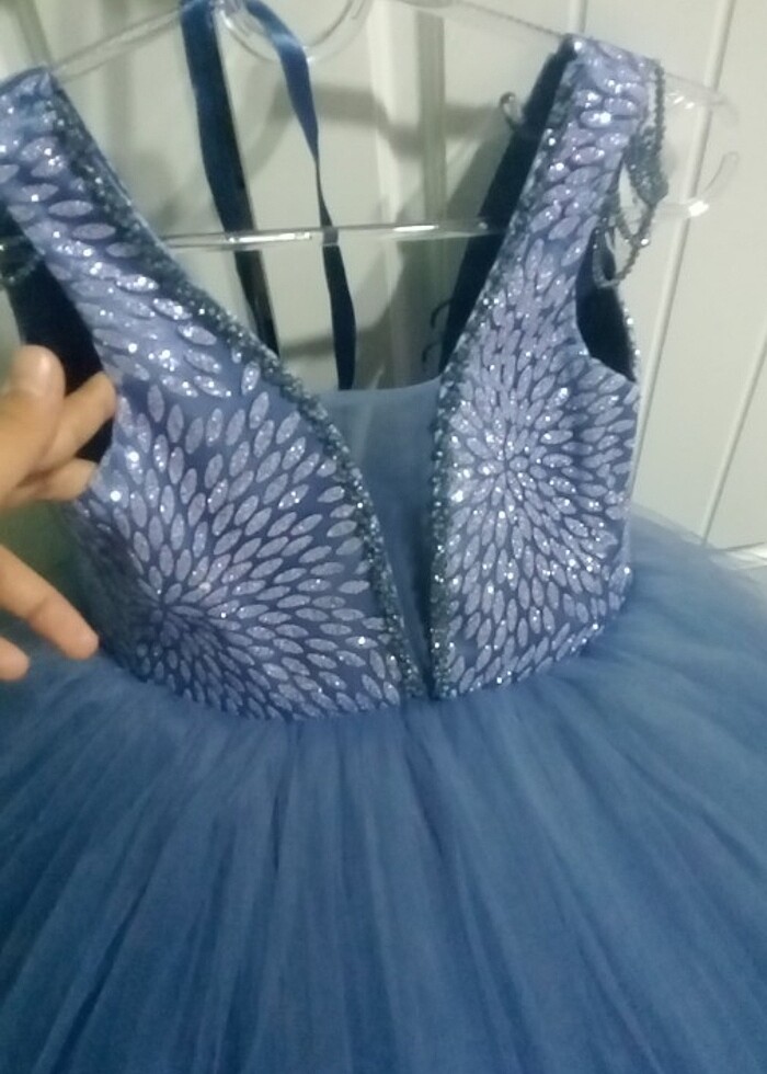 Çocuk kabarık gelinlik  - Görsel 3