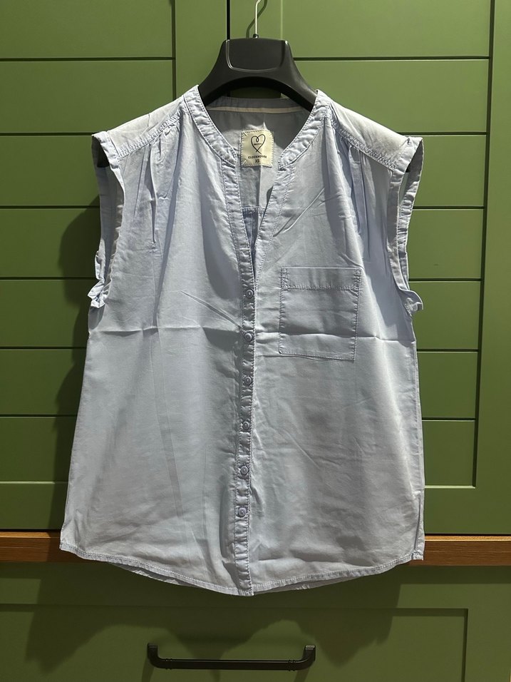 Mavi hakim yaka gömlek - Görsel 2