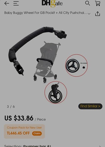 cybex All City & Libelle Ayarlanabilir Seyyar Ön Bar - Görsel 3