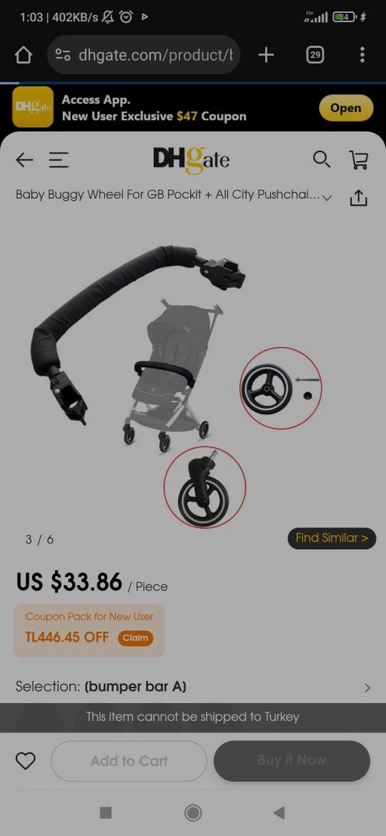 cybex All City & Libelle Ayarlanabilir Seyyar Ön Bar - Görsel 3