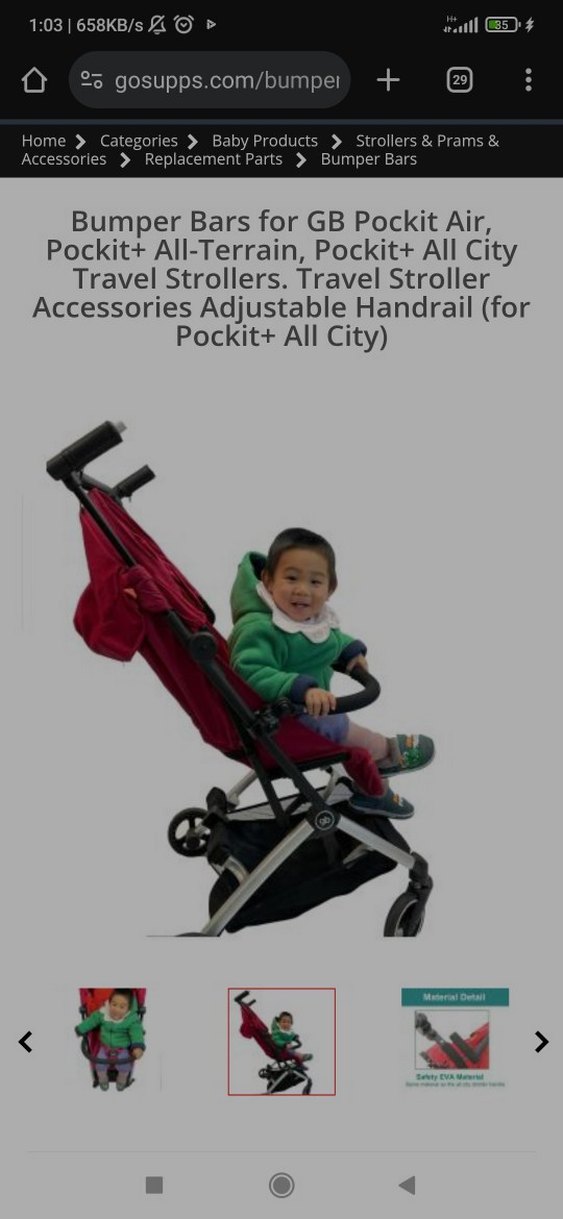 cybex All City & Libelle Ayarlanabilir Seyyar Ön Bar - Görsel 5