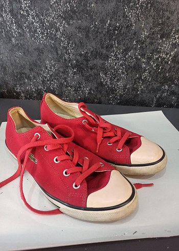 40 Beden Lacoste Kırmızı Kadın Spor Ayakkabı