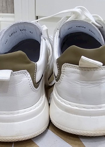 Greyder Beyaz Deri Sneaker