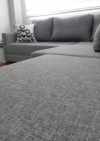 Gri Modern L köşe koltuk takımı - Görsel 2