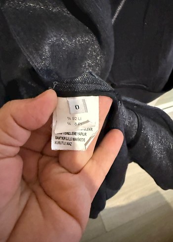 Gri Denim Midi Ceket - Görsel 8