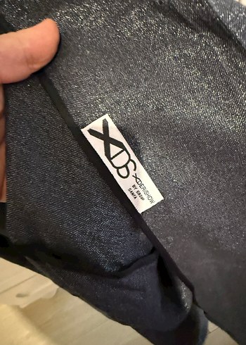 Gri Denim Midi Ceket - Görsel 7