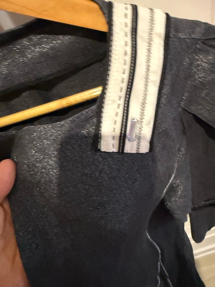 Gri Denim Midi Ceket - Görsel 3