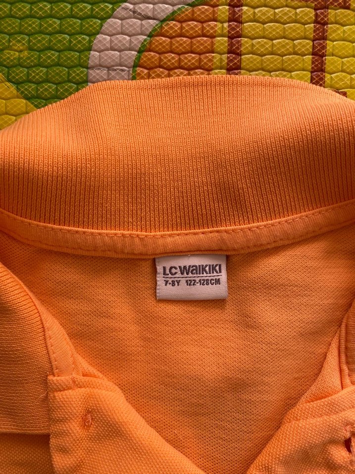 Turuncu Erkek Çocuk Polo Tişört - Görsel 2