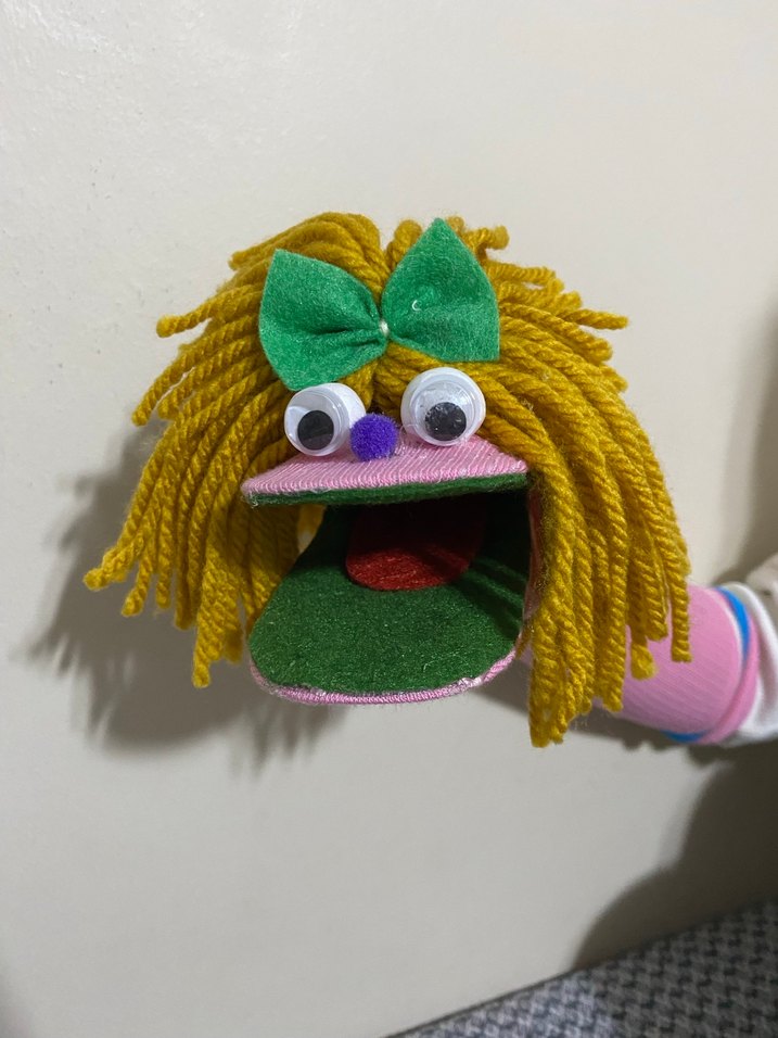 Renkli Yün Saçlı Kukla Oyuncak - Görsel 2