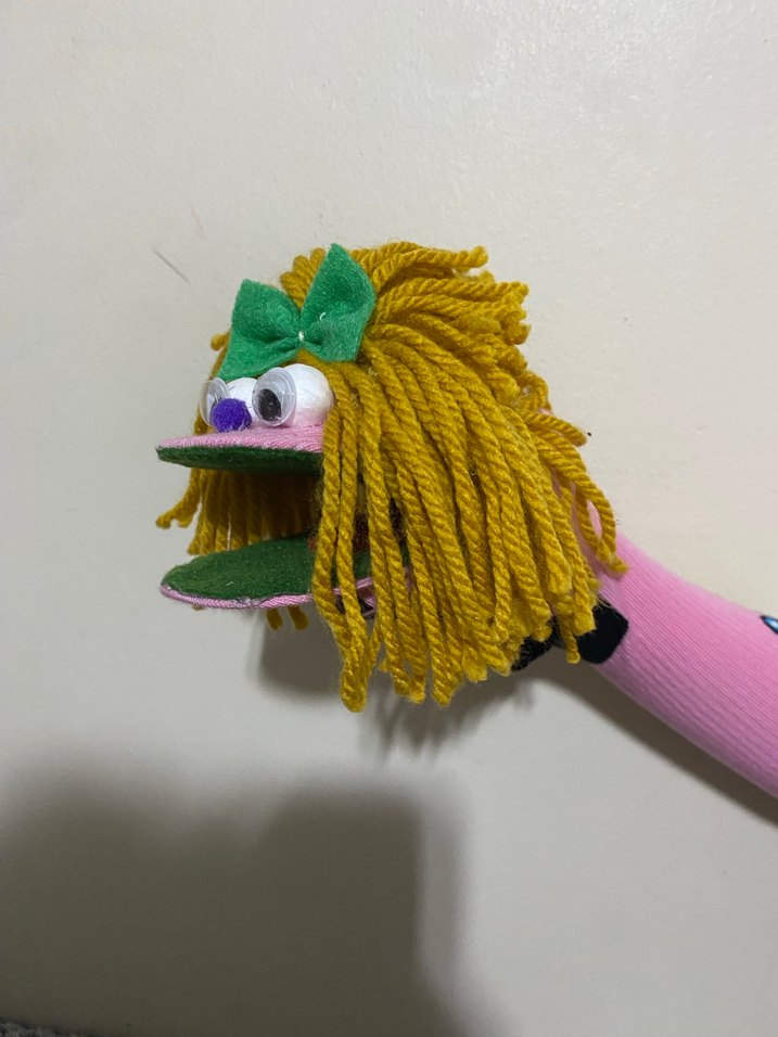 Renkli Yün Saçlı Kukla Oyuncak - Görsel 3