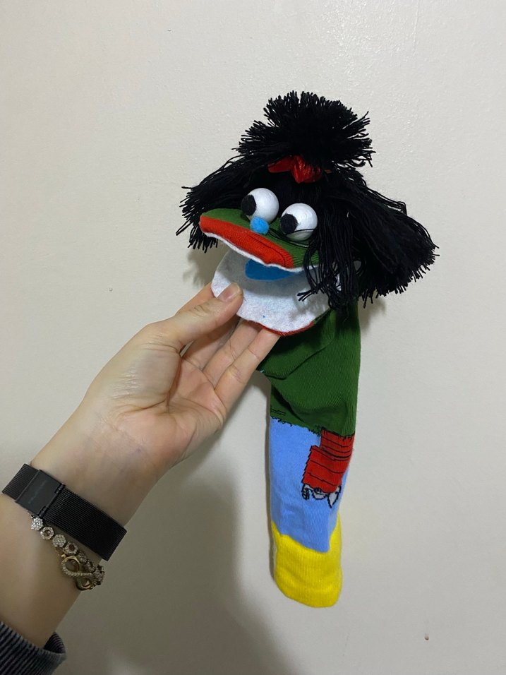 Renkli Peluş Kukla Oyuncak - Görsel 4