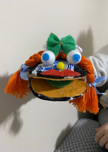 Renkli El Yapımı kukla Bebek - Görsel 3