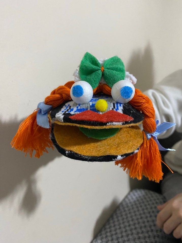 Renkli El Yapımı kukla Bebek - Görsel 3