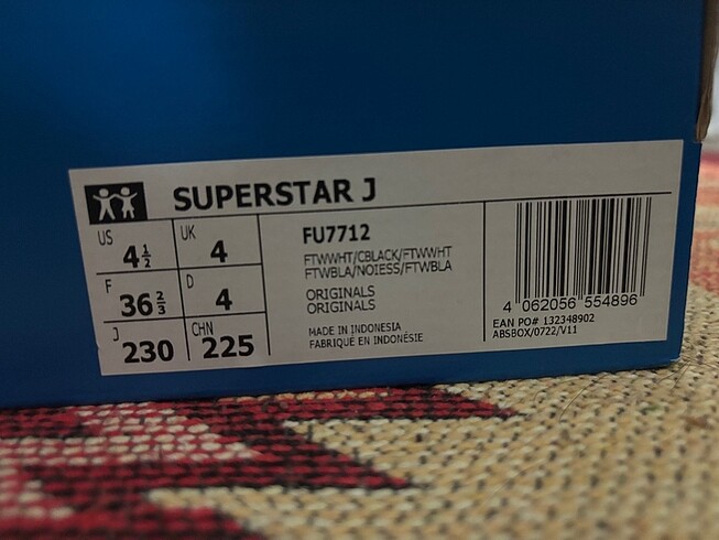 36,5 Beden Adidas süperstar