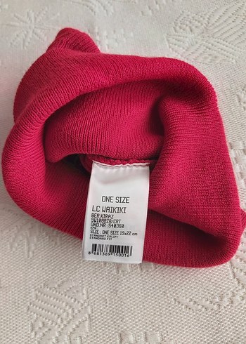 Kırmızı Kadın Örgü Bere - Görsel 2