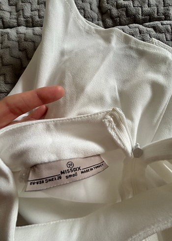 Hafif göğüs Dekolteli simetrikYırtmaç detaylı  özel gün elbisesi - Görsel 7