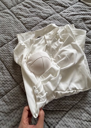 Hafif göğüs Dekolteli simetrikYırtmaç detaylı  özel gün elbisesi - Görsel 6