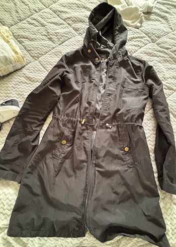 Siyah kadın  Trenchcoat - Görsel 3