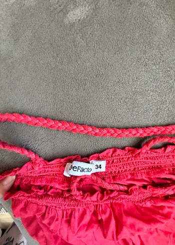 Pembe Drapeli şortlu tulum - Görsel 5