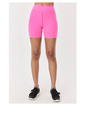 Addax Pembe Yüksek Bel Mini Spor Şort