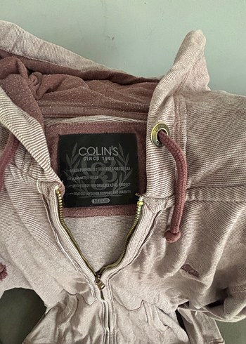 m Beden Unisex Kapüşonlu Fermuarlı Sweatshirt