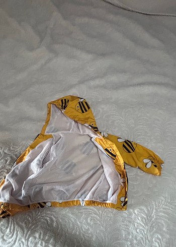 Sarı Kapüşonlu Unisex Çocuk Yağmurluk - Görsel 8