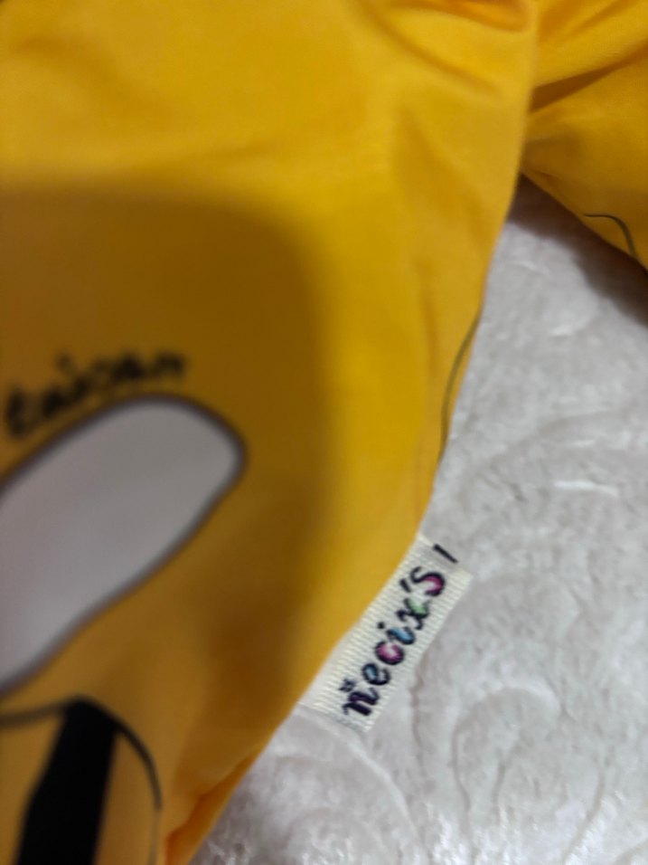 Sarı Kapüşonlu Unisex Çocuk Yağmurluk - Görsel 5