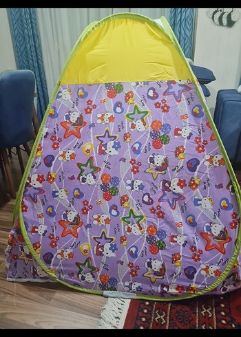 Çocuklar için Renkli oyun kamp ve Uyku Çadırı - Görsel 6