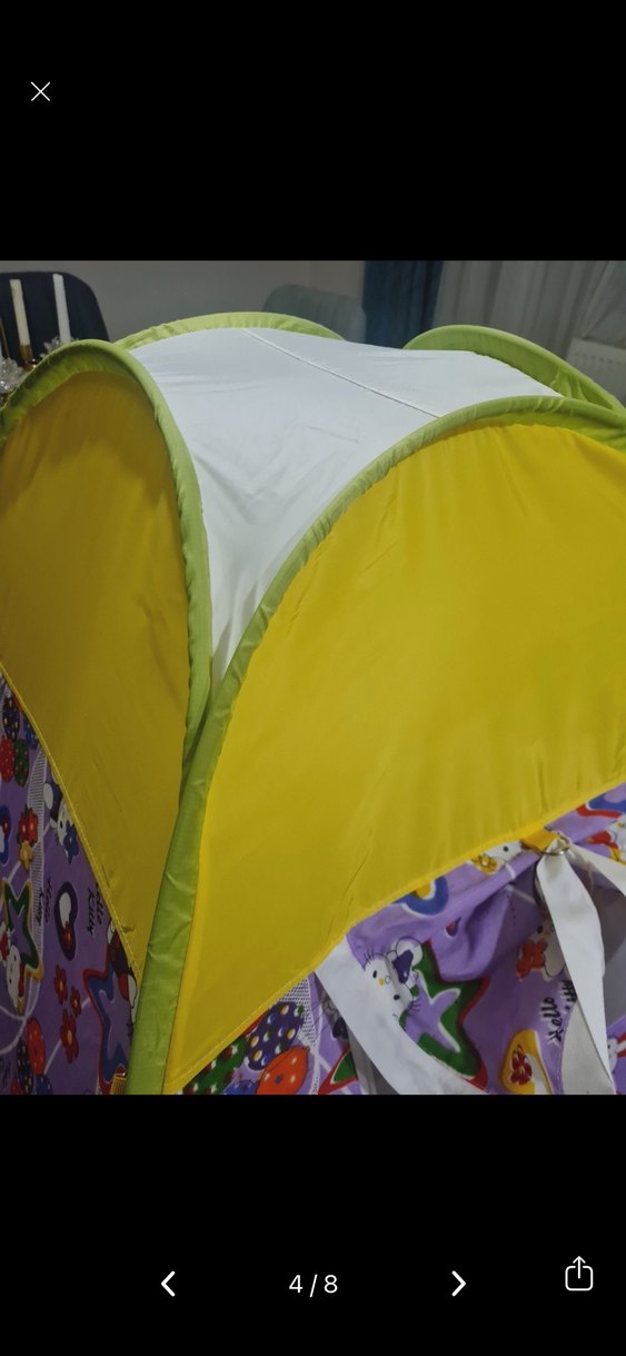 Çocuklar için Renkli oyun kamp ve Uyku Çadırı - Görsel 3