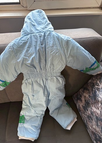 Renkli Baskılı Fermuarlı Bebek Tulumu - Görsel 2