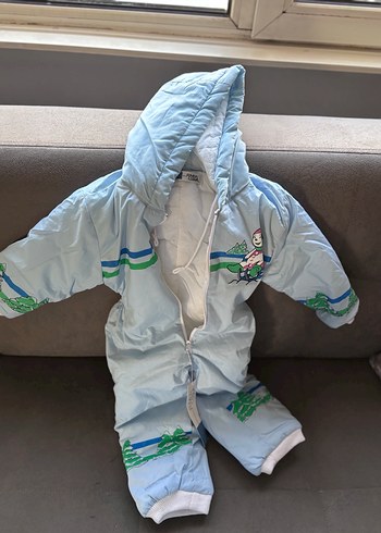 Renkli Baskılı Fermuarlı Bebek Tulumu - Görsel 4