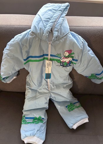 Renkli Baskılı Fermuarlı Bebek Tulumu - Görsel 3