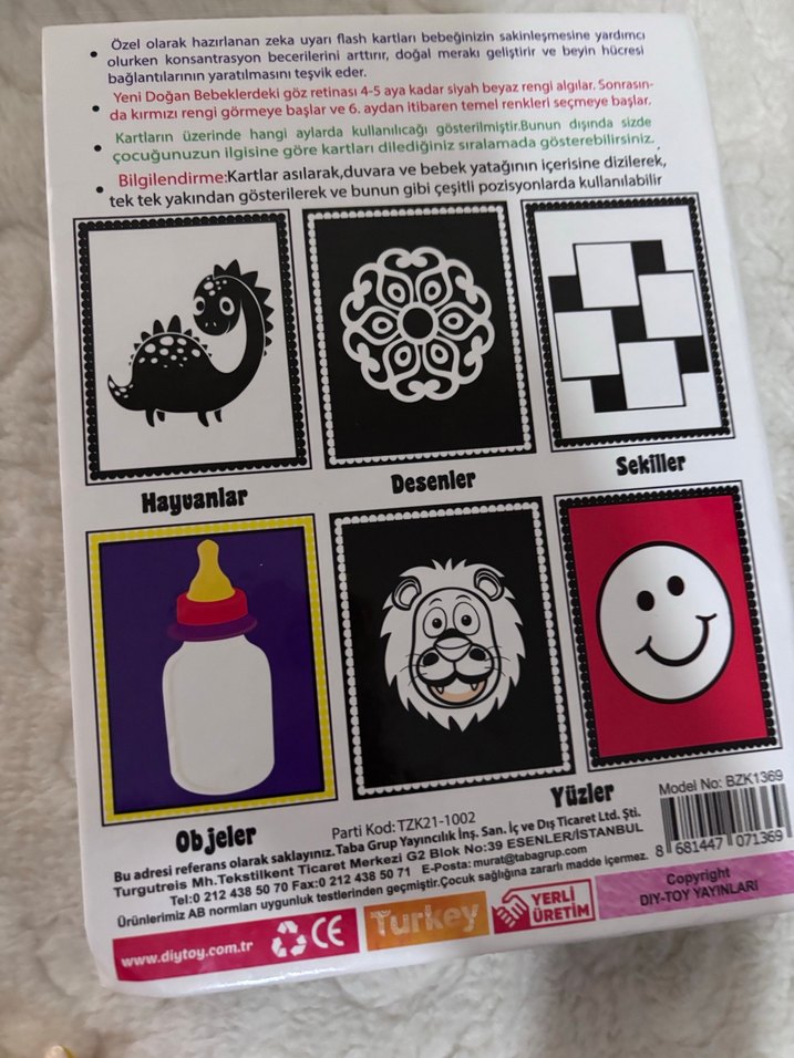 Bebeğim İlk Zeka Kartları - Çok Renkli-Parmak kukla seti - Görsel 2