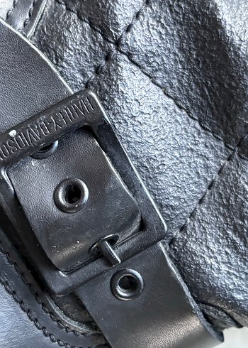 Siyah Tokalı Harley-Davidson Kadın Biker Bot - Görsel 19