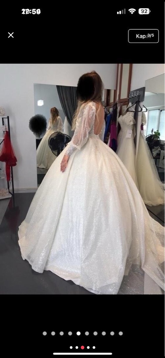 Özel tasarım prenses model gelinlik - Görsel 3