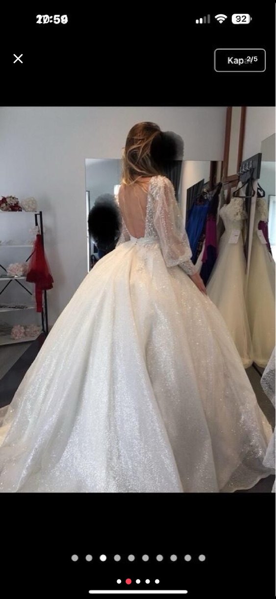 Özel tasarım prenses model gelinlik - Görsel 2