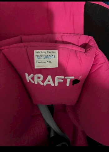 Renkli Pembe Çocuk Oto Koltuğu KRAFT - Görsel 2