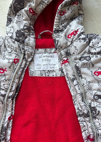 Gri Desenli Erkek kız bebek astaronot Tulum - Görsel 4