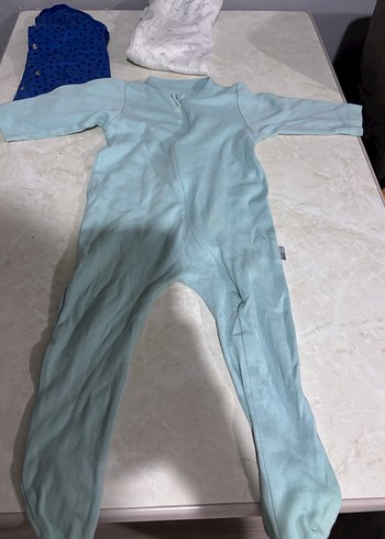 Uzun Kollu Mavi Bebek Tulum - Görsel 8