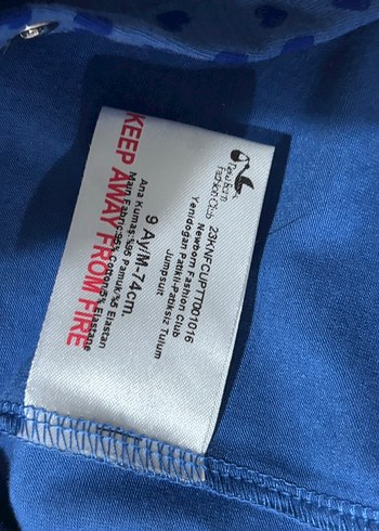 Uzun Kollu Mavi Bebek Tulum - Görsel 3