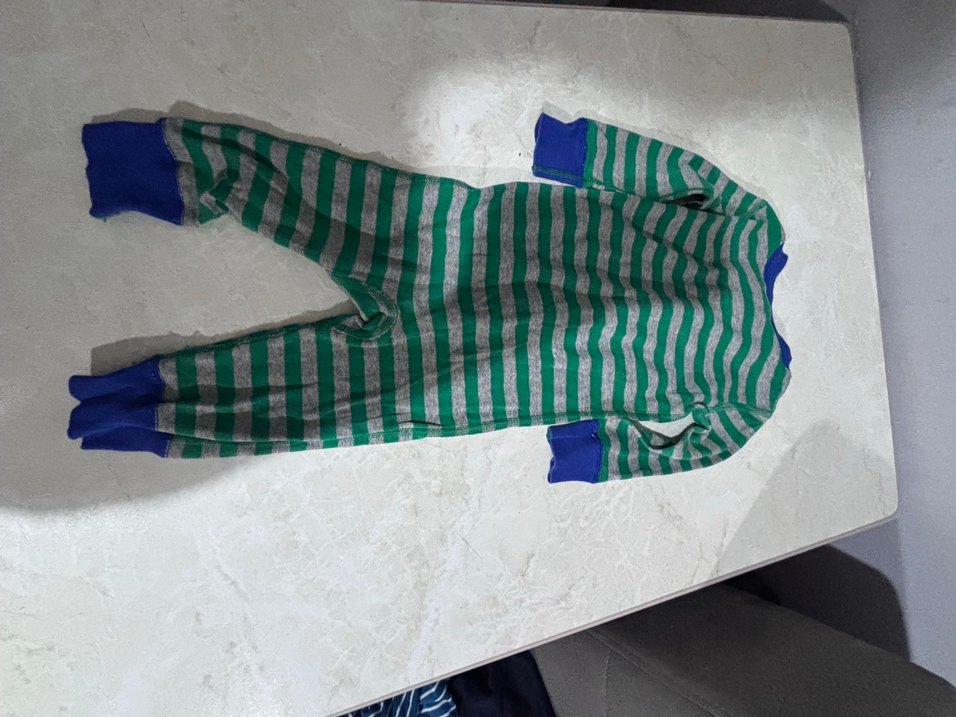 Uzun Kollu Fermuarlı Bebek Tulum - Görsel 2