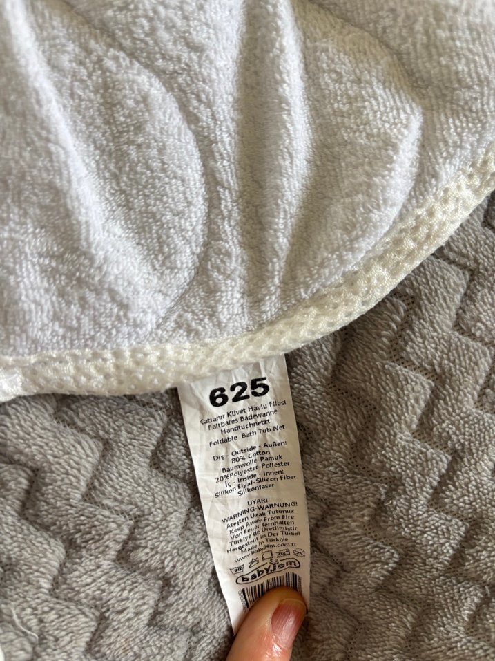 Katlanır bebek küvet havlu filesi - Görsel 2