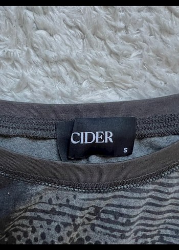 Cider Gri Uzun Kollu Kadın Crop Top - Görsel 2