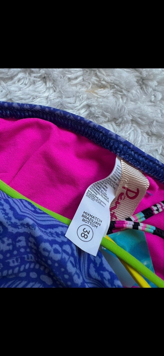 Penti Renkli Bağcıklı Mini Bohem Bikini Altı - Görsel 2