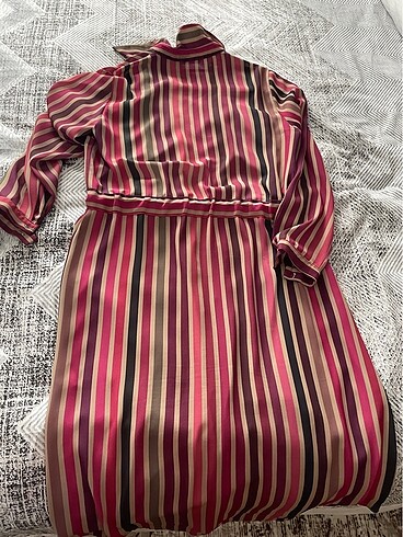 xl Beden Renkli uzun tunik elbise