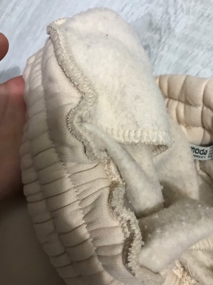 Bej Kadın Süet Rahat Kesim Sweatpant - Görsel 2